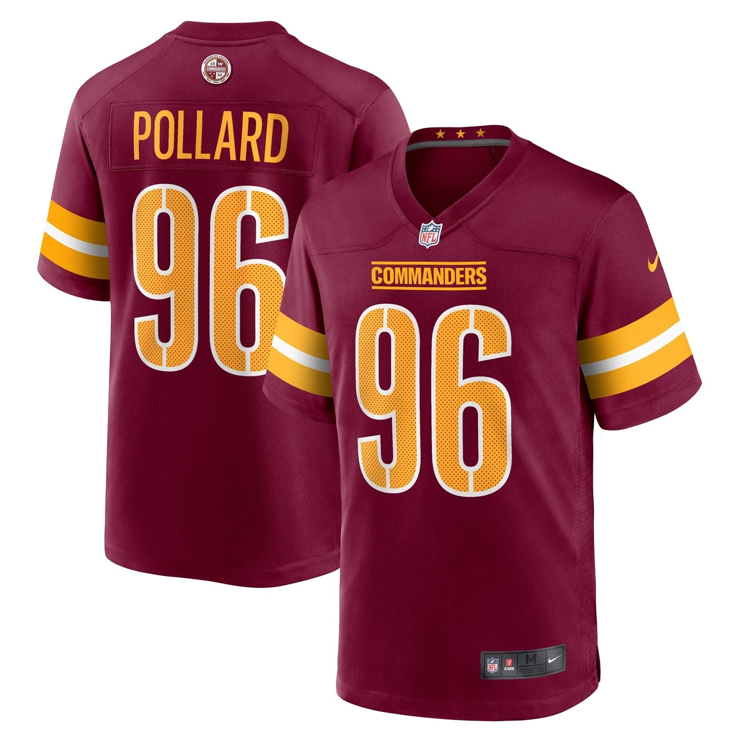 Norell Pollard Washington Commanders Nike Game Jersey - Burgundy