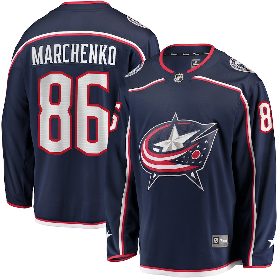 Kirill Marchenko Columbus Blue Jackets Home Breakaway Jersey - Navy