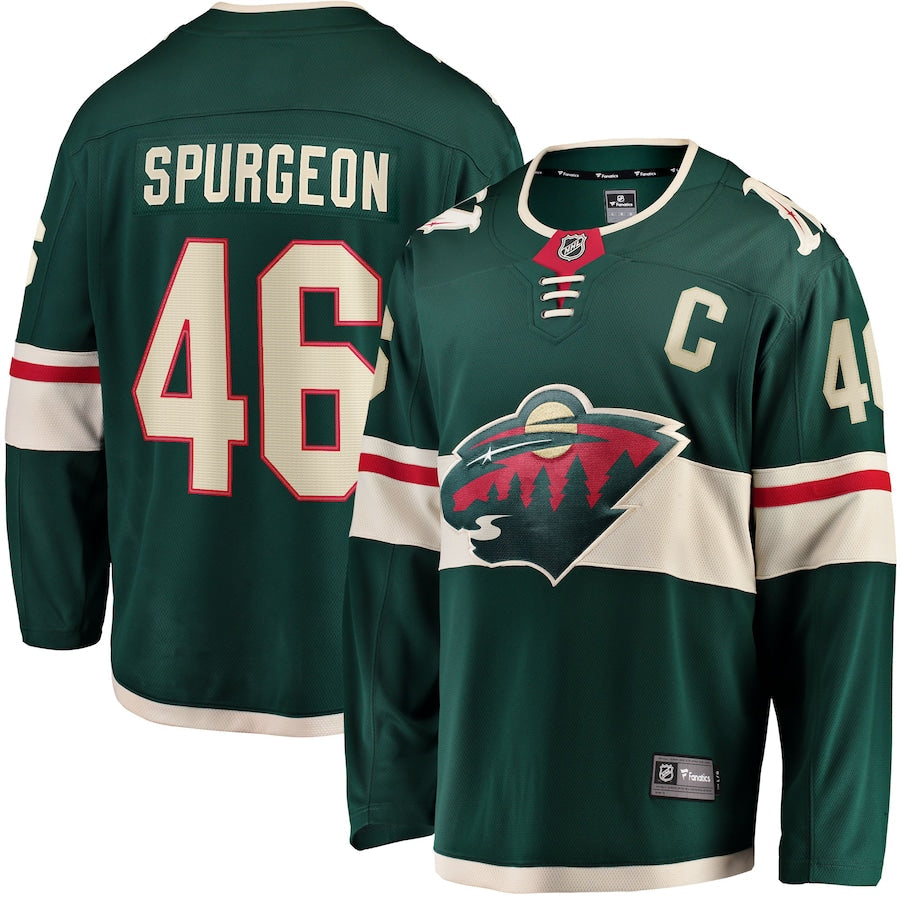Jared Spurgeon Minnesota Wild Home Breakaway Jersey - Green