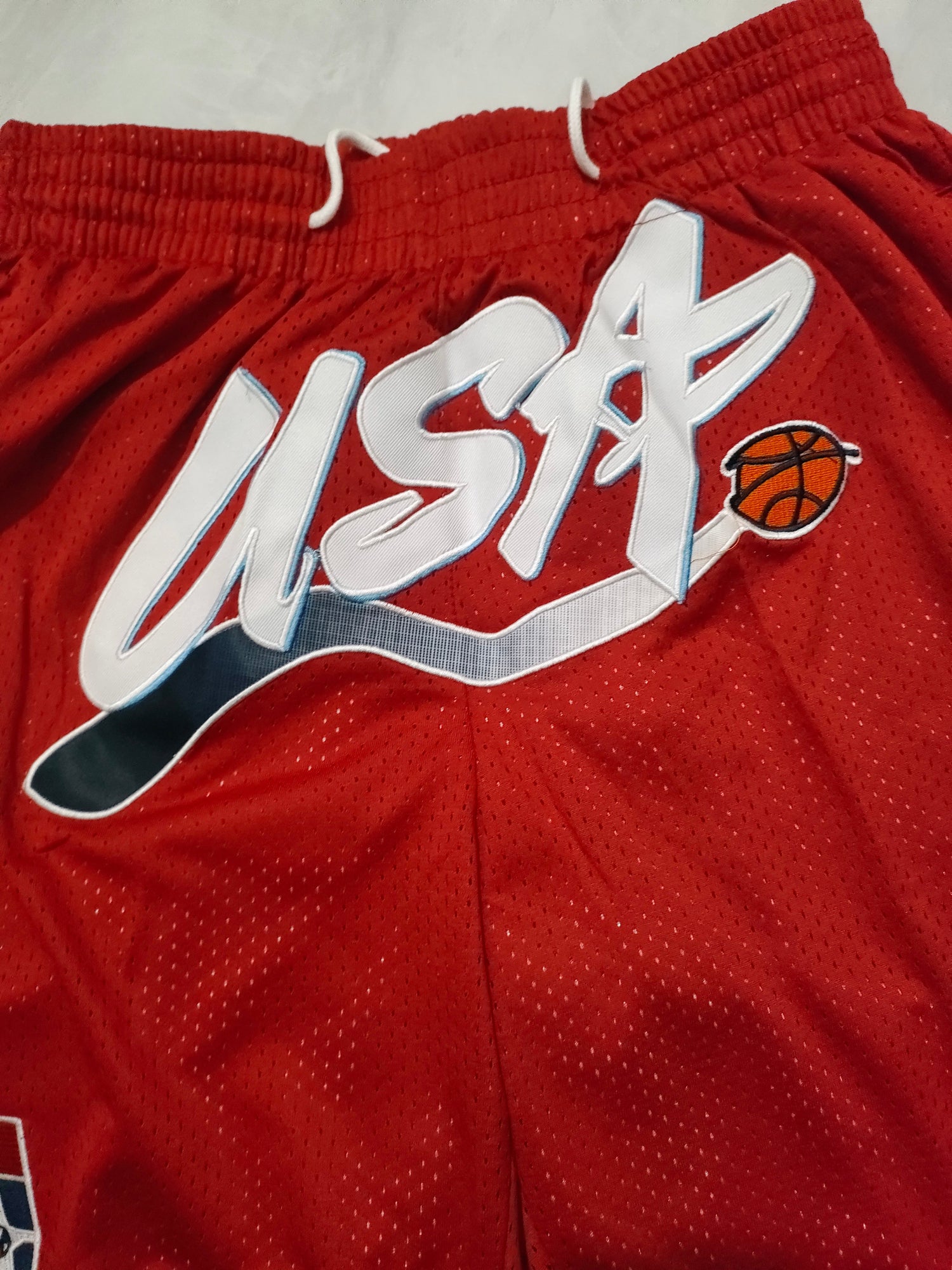 JUST DON USA TEAM Olympic Red Pocket Shorts