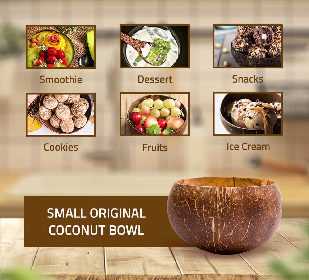 Handcrafted Natural Bowl for Smoothies, Fruits, and Snacks (9–11 cm)