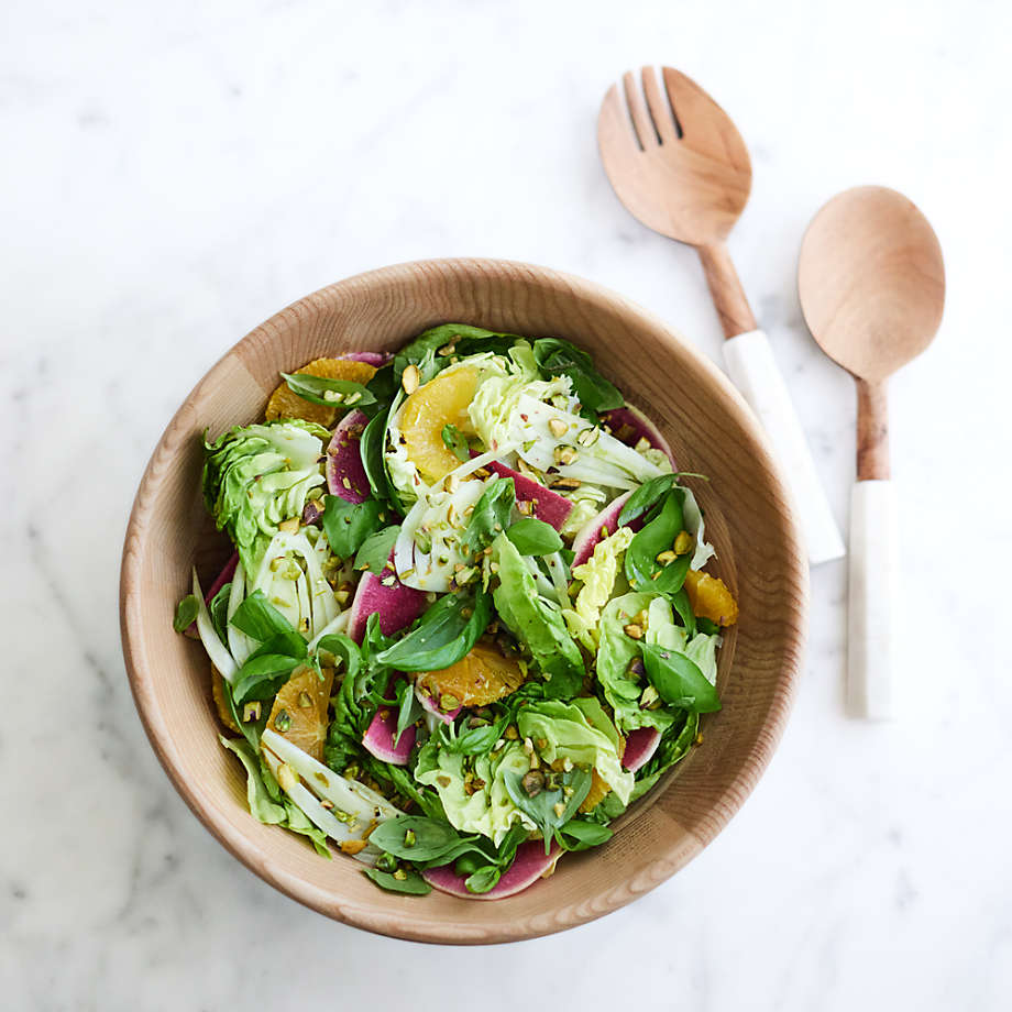 Medium Ash Wood Serving Bowl – 12 Inch