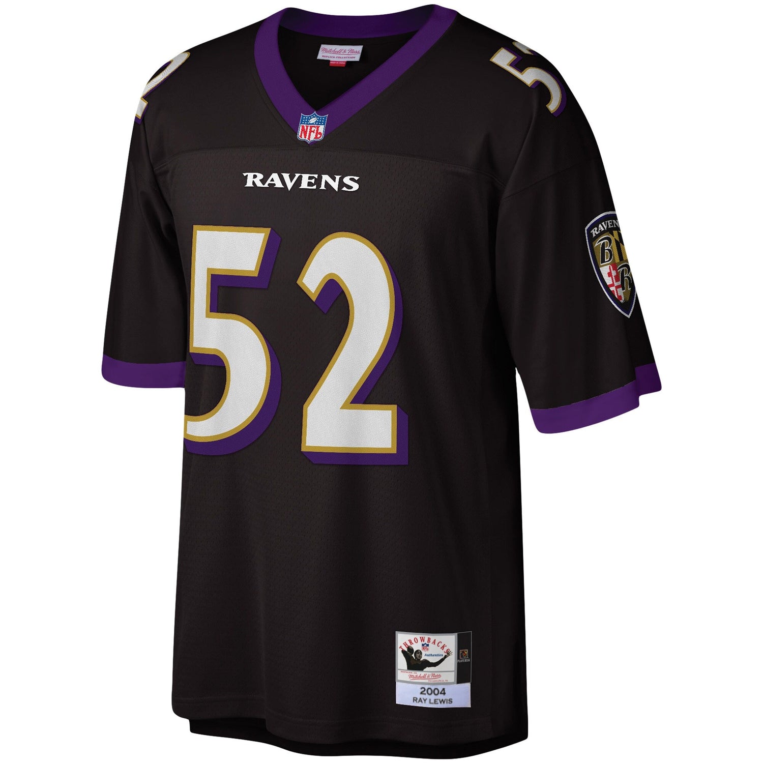 Men's Mitchell & Ness Ray Lewis Black Baltimore Ravens 2004 Legacy Jersey