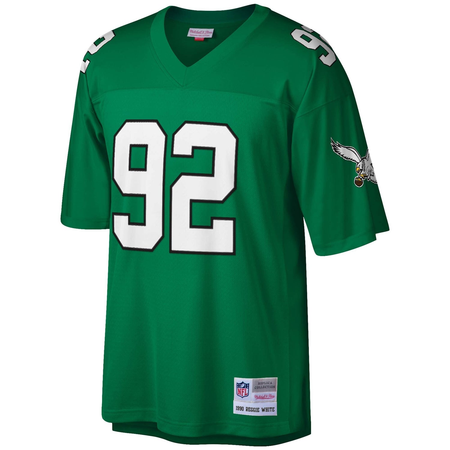 Men's Reggie White Philadelphia Eagles 1990 Green Mitchell & Ness Legacy Jersey