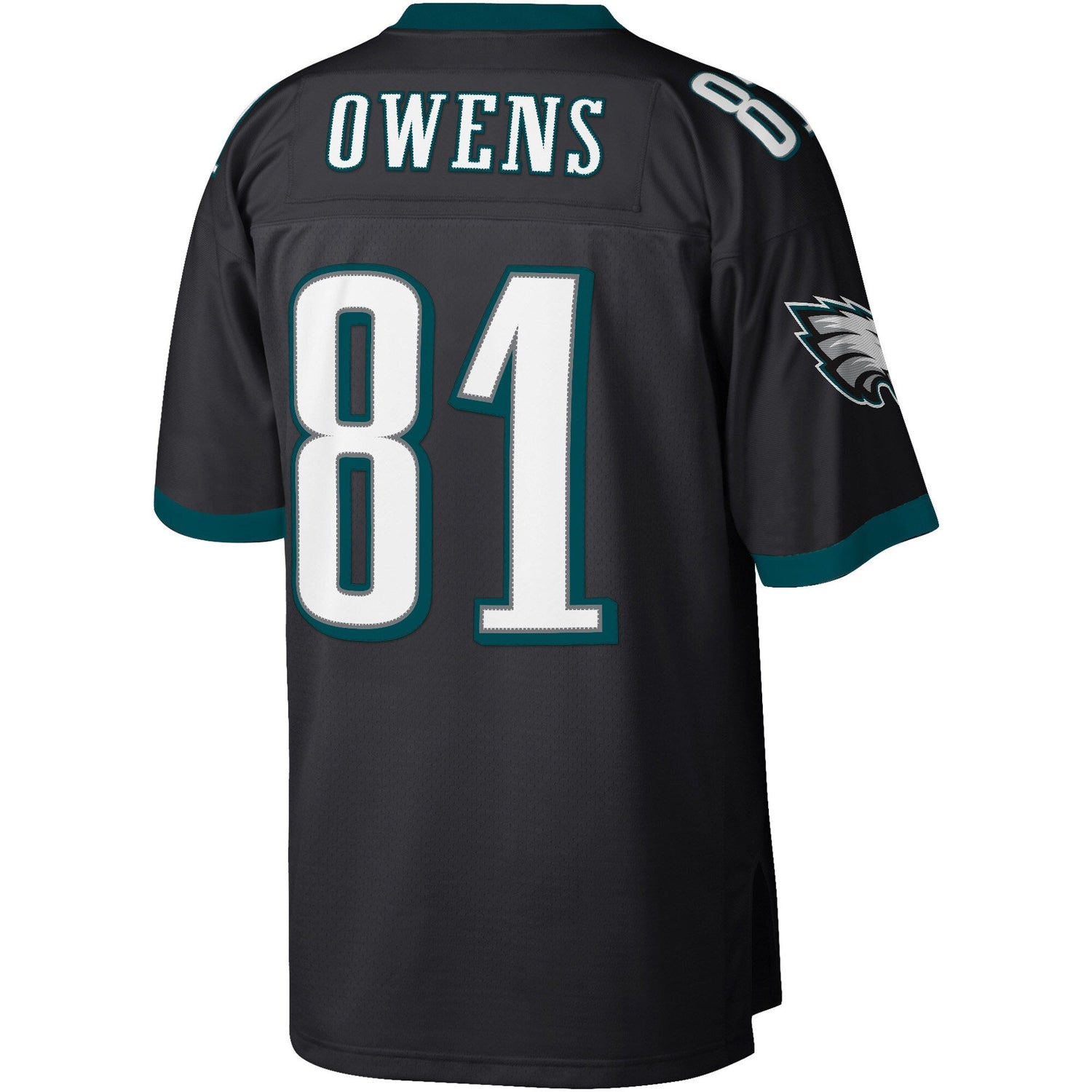 Men's Terrell Owens Philadelphia Eagles 2004 Black Mitchell & Ness Legacy Jersey