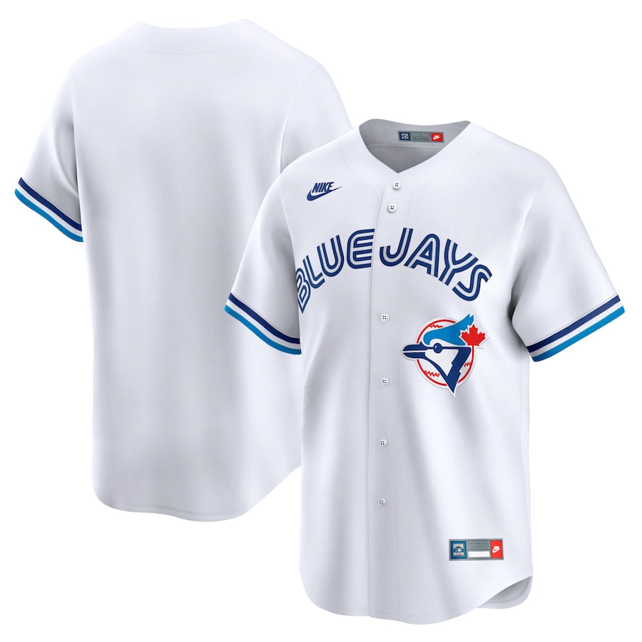 Men's Toronto Blue Jays Nike White Throwback MLB Baseball Limited Jersey