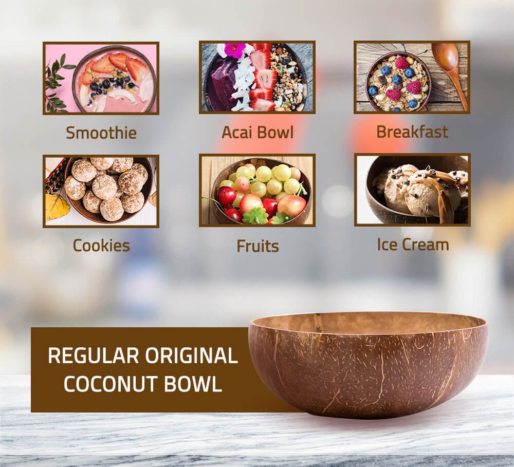 Natural Handmade Bowl for Smoothies