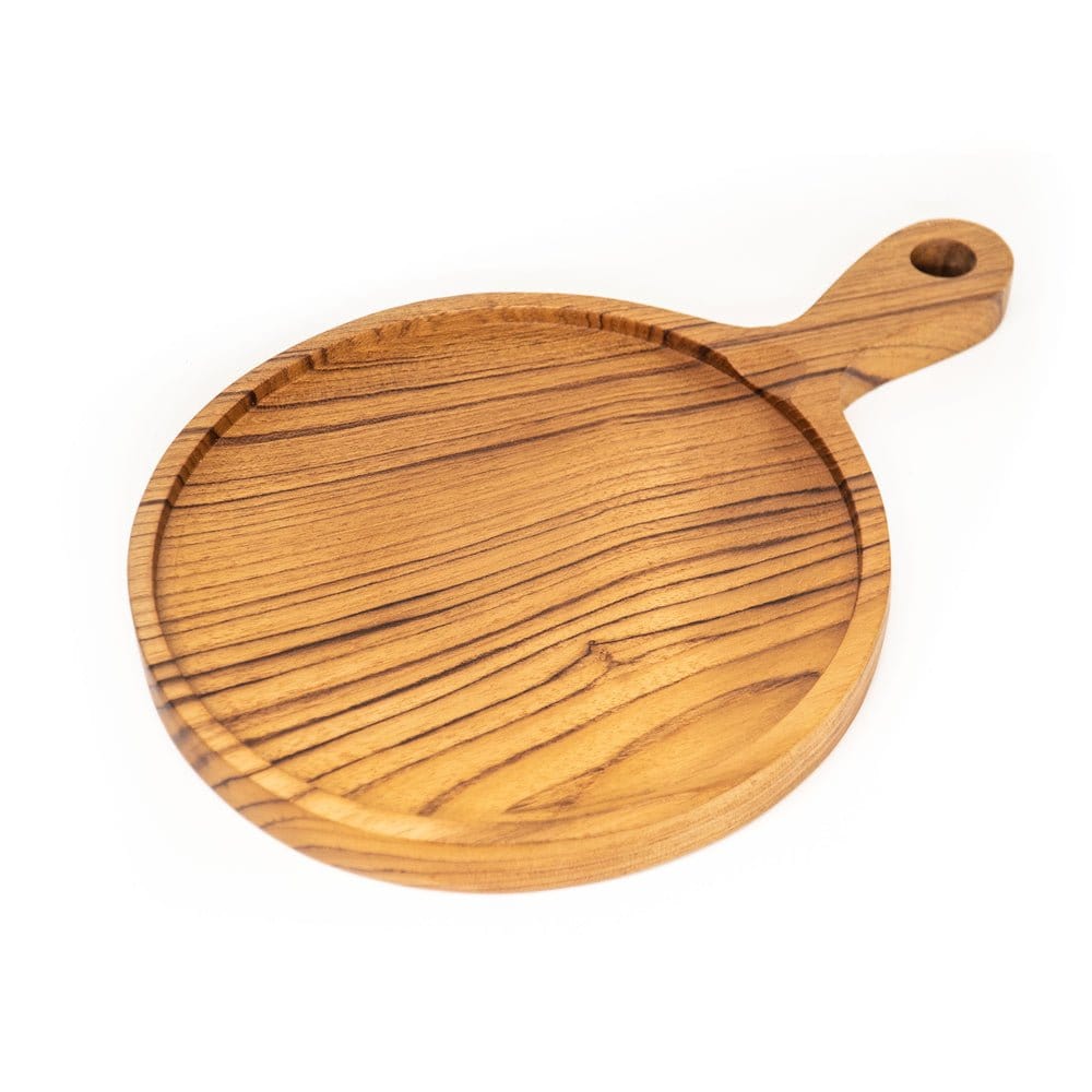 Teak Wood Pizza Board with Handle