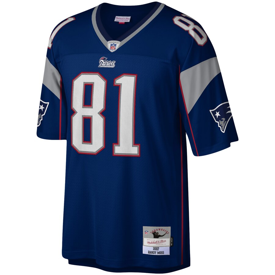Men's Randy Moss New England Patriots Mitchell & Ness Navy Legacy Jersey