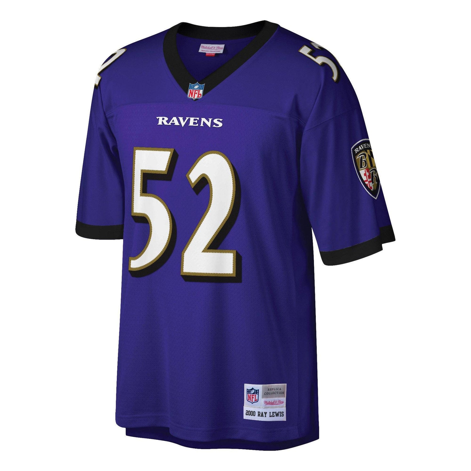 Men's Baltimore Ravens Ray Lewis Mitchell & Ness Purple Legacy Jersey