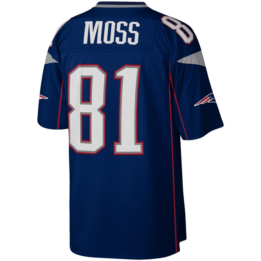 Men's Randy Moss New England Patriots Mitchell & Ness Navy Legacy Jersey