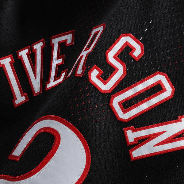 Men’s Allen Iverson Philadelphia 76ers 2000-2001 Swingman Black Jersey By Mitchell & Ness
