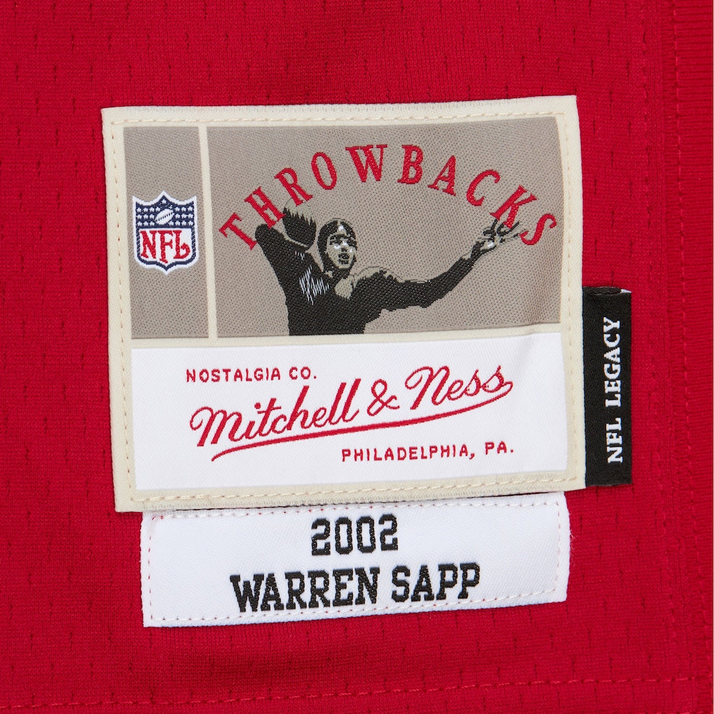 Warren Sapp Tampa Bay Buccaneers 2002 Mitchell & Ness Legacy Jersey - Red