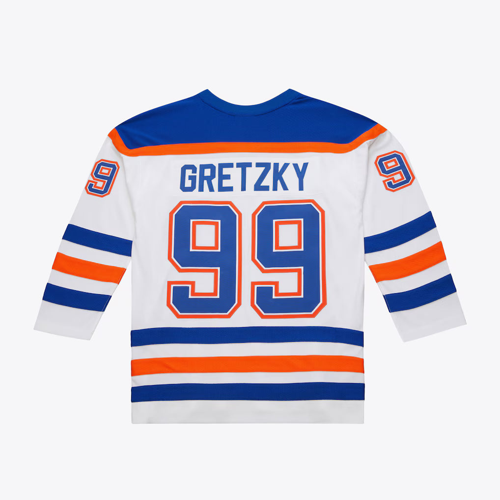 Men's Wayne Gretzky Edmonton Oilers 1986-87 White Power Play Player Jersey