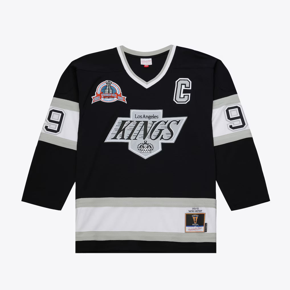 Men's Wayne Gretzky Los Angeles Kings 1992-93 Black Power Play Player Jersey
