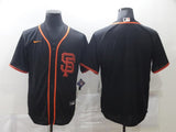 Men's San Francisco Giants Black Alternate  Blank Jersey