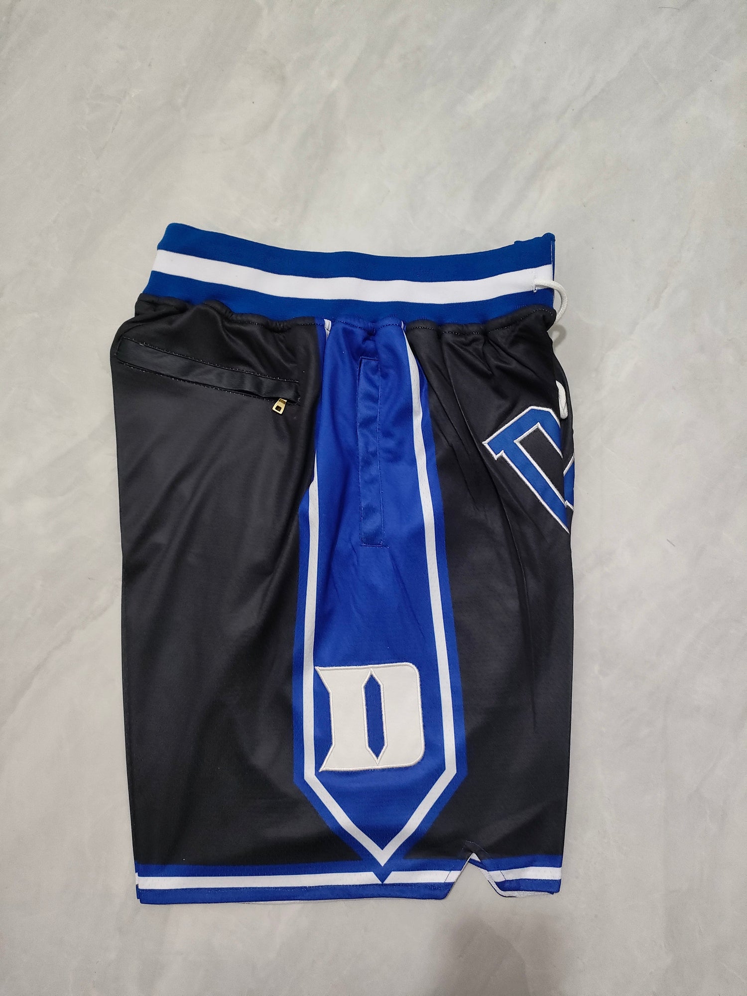 JUST DON Duke University Black Pocket Shorts