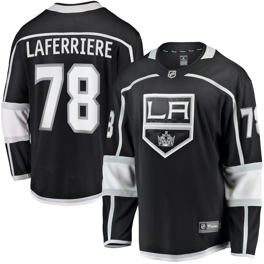 Alex Laferriere Los Angeles Kings   Home Premier Breakaway  Jersey - Black