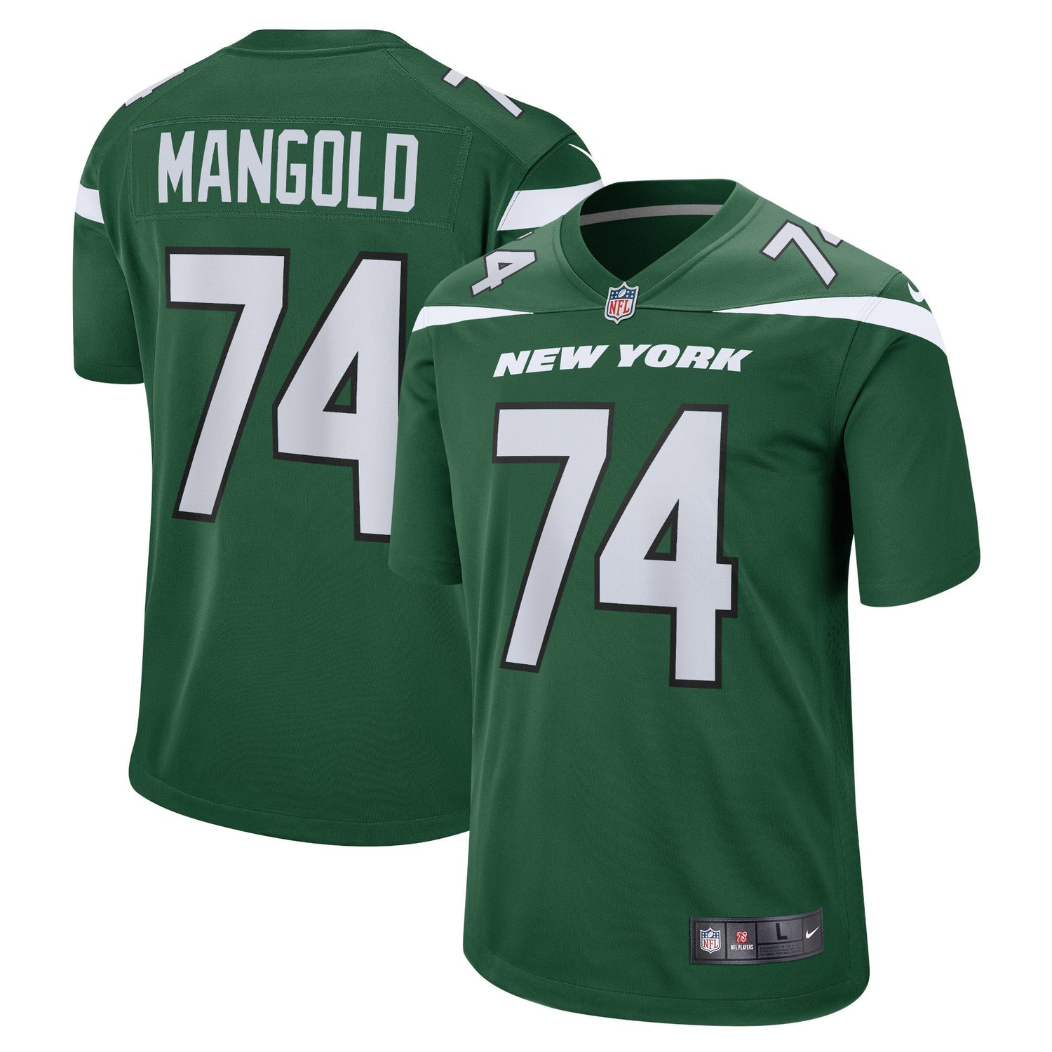 Nick Mangold New York Jets Nike Retired   Jersey - Gotham Green