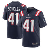 Brenden Schooler New England Patriots Nike Game   Jersey - Navy