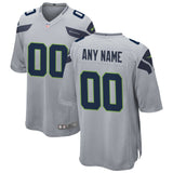 Seattle Seahawks Nike Alternate Custom Game Jersey - Gray