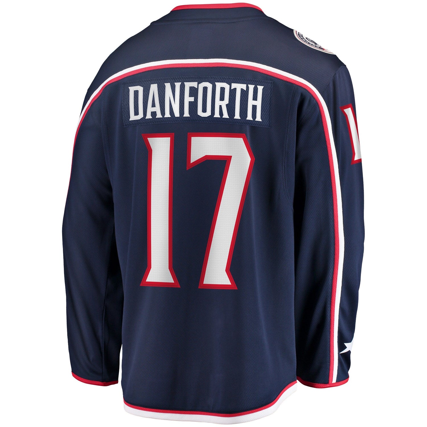 Justin Danforth Columbus Blue Jackets   Home Breakaway  Jersey - Navy