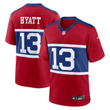 Jalin Hyatt New York Giants Nike Alternate   Game Jersey - Century Red