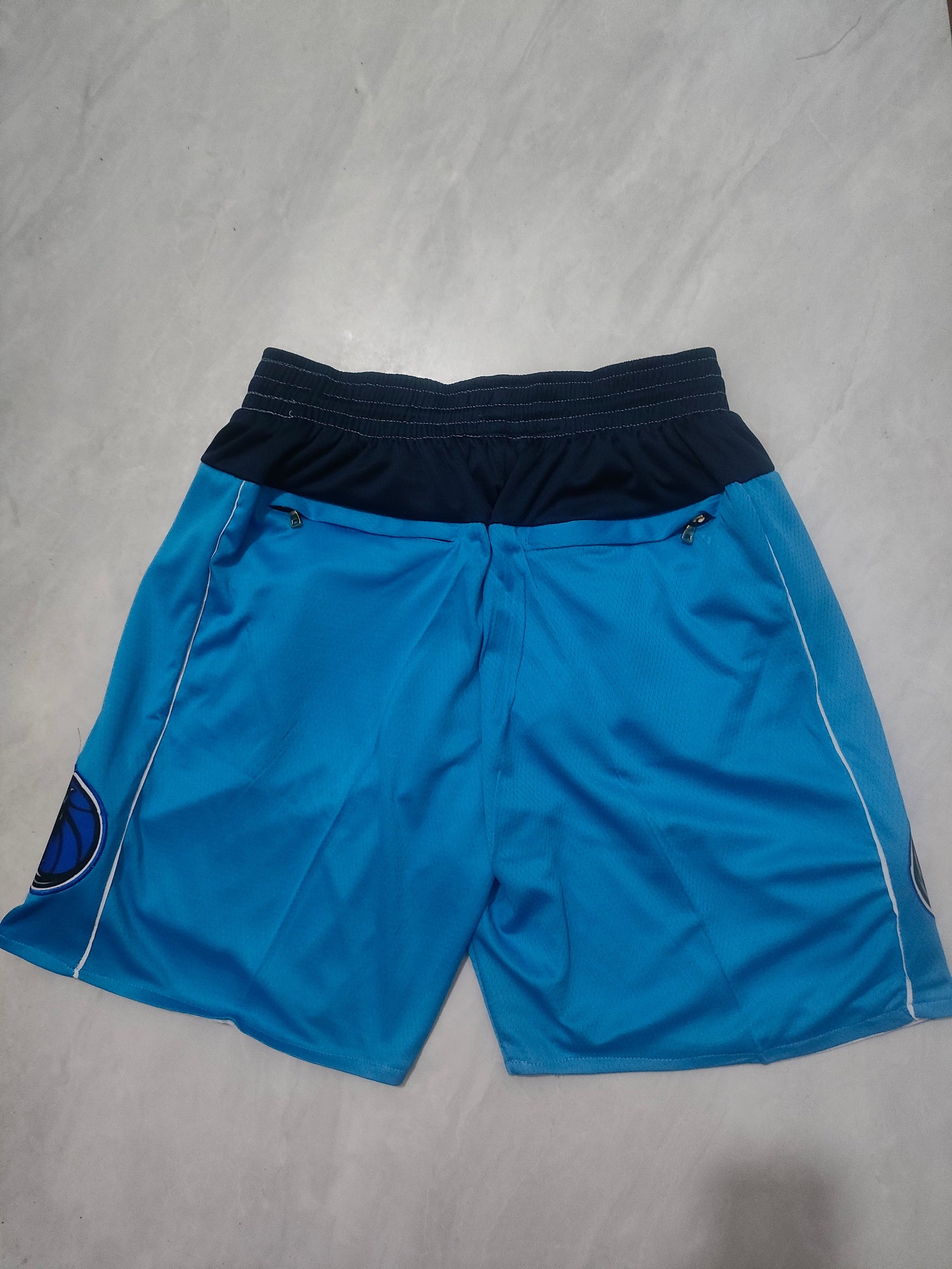 JUST DON Dallas Mavericks Blue Pocket Shorts