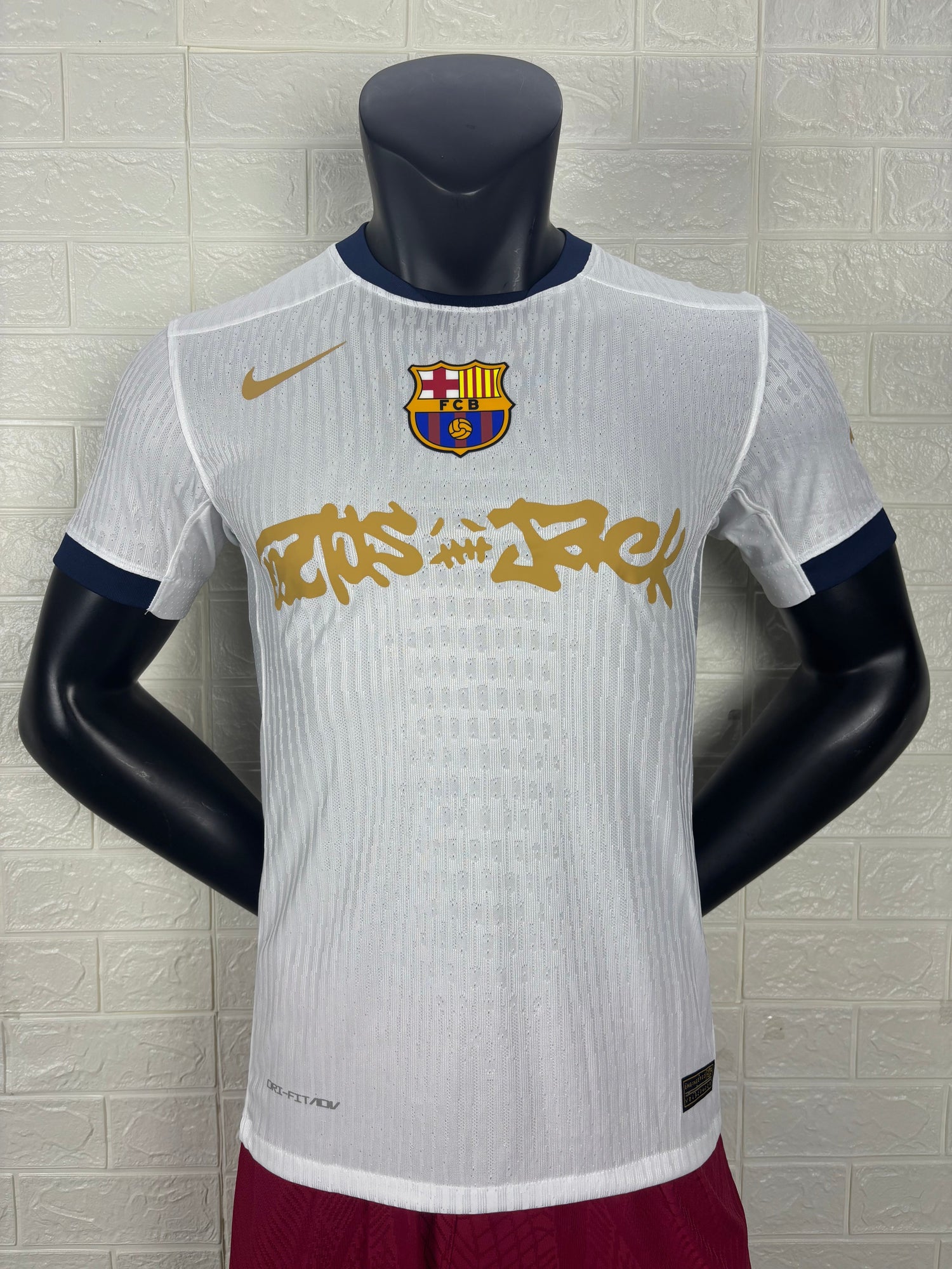 2025-26 FC Barcelona White Joint Edition Player Version Jersey