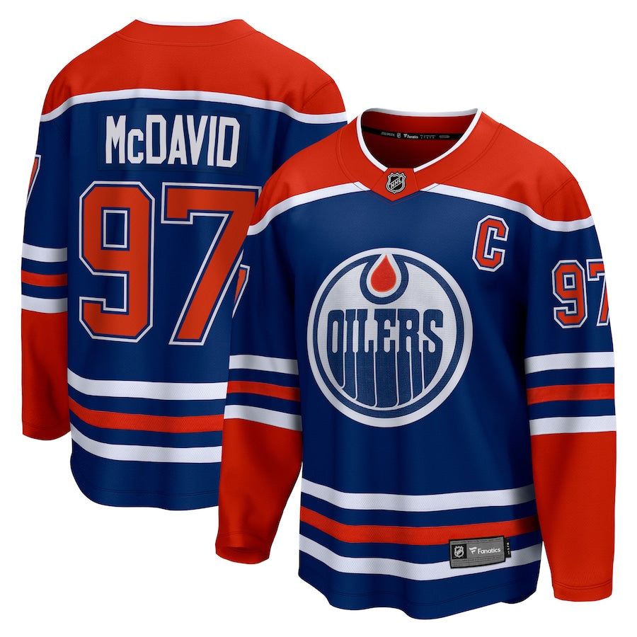Connor McDavid Edmonton Oilers   Home Premier Breakaway  Jersey - Royal