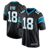 Damiere Byrd Carolina Panthers Nike Game   Jersey - Black