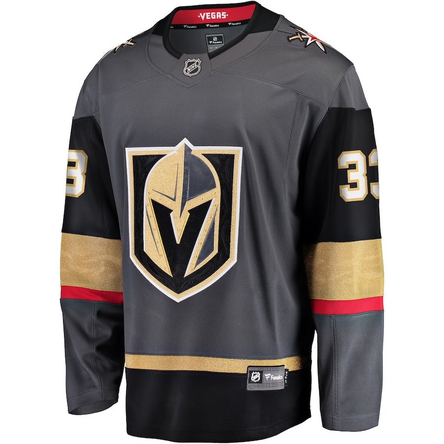 Men's Vegas Golden Knights Adin Hill Fanatics Gray Alternate Breakaway Jersey