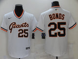 Men's San Francisco Giants Barry Bonds #25 White  Player Jersey