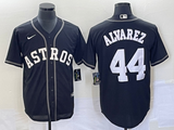 Men's Houston Astros Yordan Alvarez #44 Black  Player Jersey