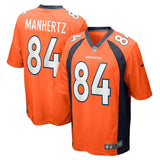Chris Manhertz Denver Broncos Nike Game   Jersey - Orange