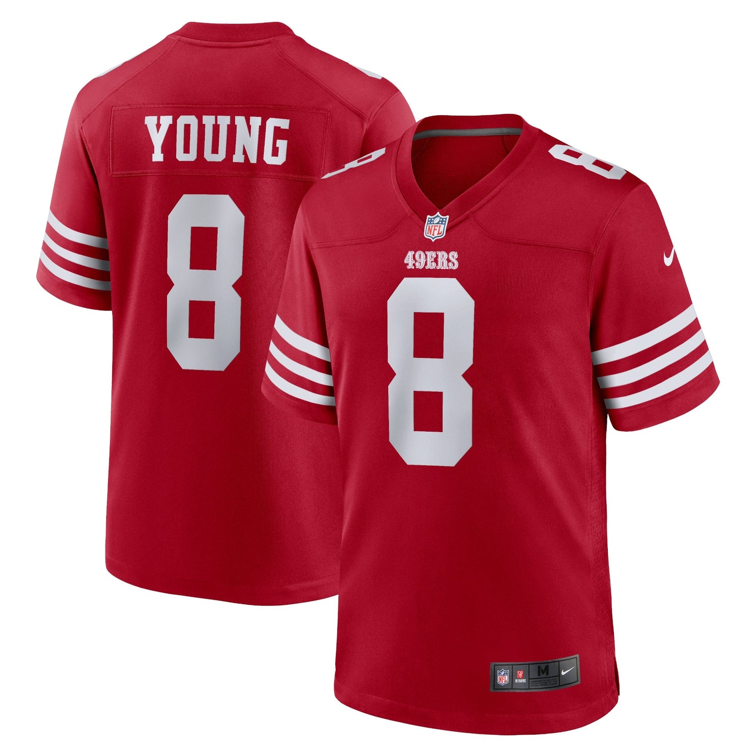 Steve Young San Francisco 49ers Nike Retired   Game Jersey - Scarlet
