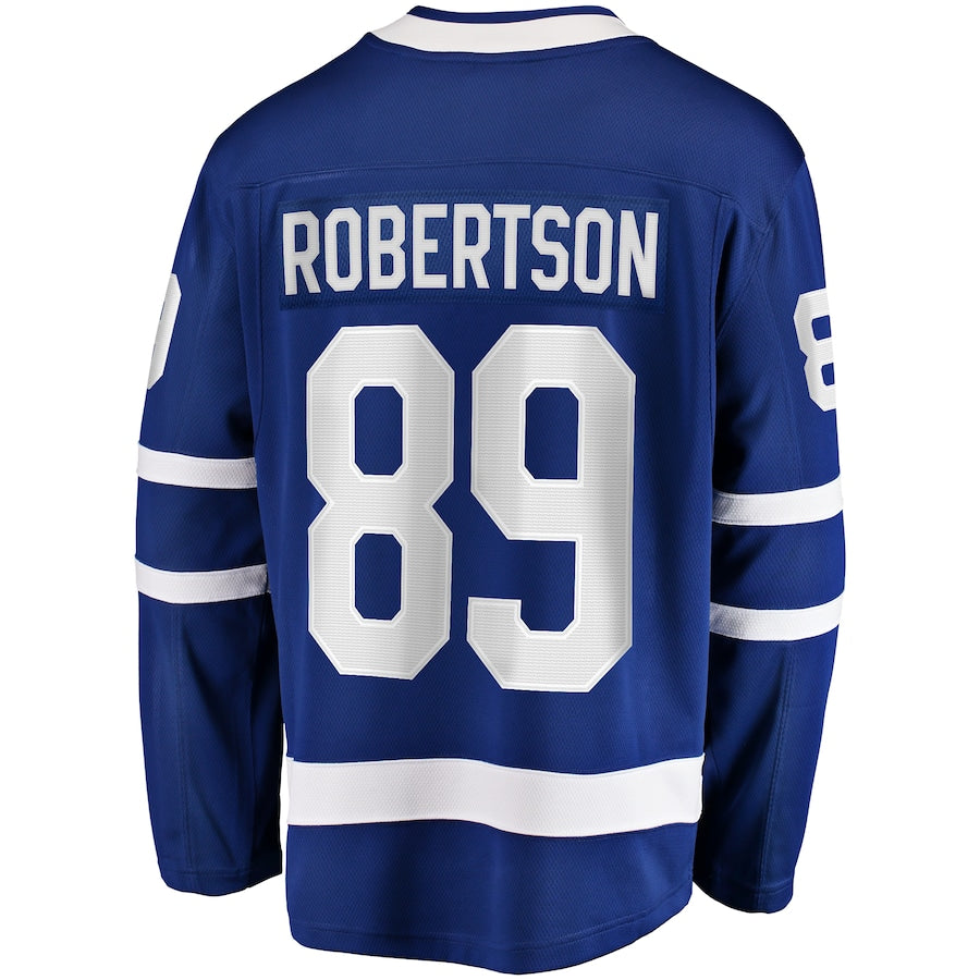 Nicholas Robertson Toronto Maple Leafs  Home Premier Breakaway  Jersey - Blue