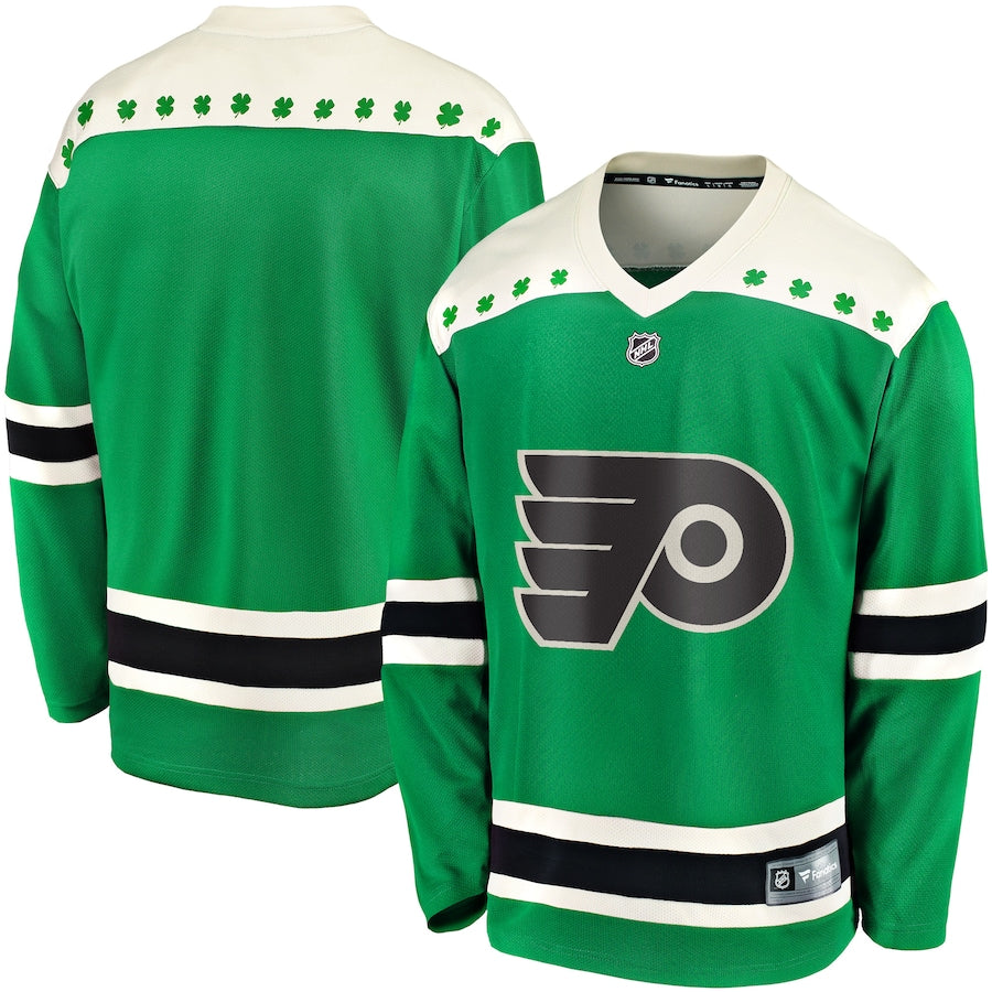 Men's Philadelphia Flyers Fanatics Green 2021 St. Patrick's Day Breakaway Jersey
