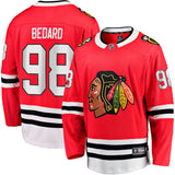 Connor Bedard Chicago Blackhawks   Home Breakaway  Jersey - Red