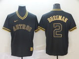 Men's Houston Astros Alex Bregman #2 Black  Player Jersey