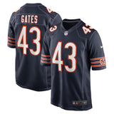 DeMarquis Gates Chicago Bears Nike Game   Jersey - Navy
