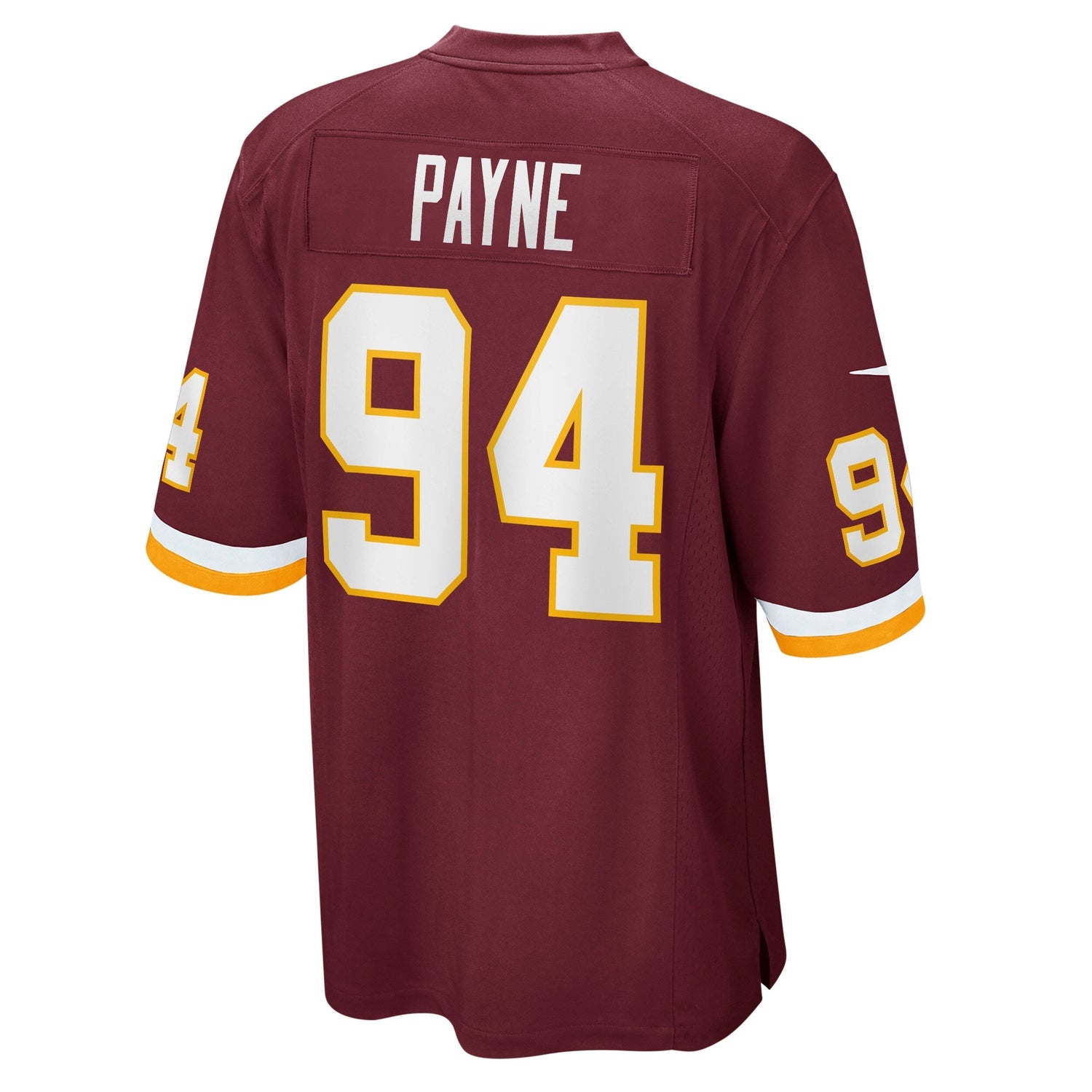 Daron Payne Washington Football Team Nike Game   Jersey - Burgundy