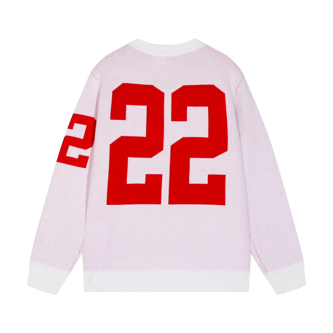 AMIRI 2024 new sweater with large 22-letter logo on back
