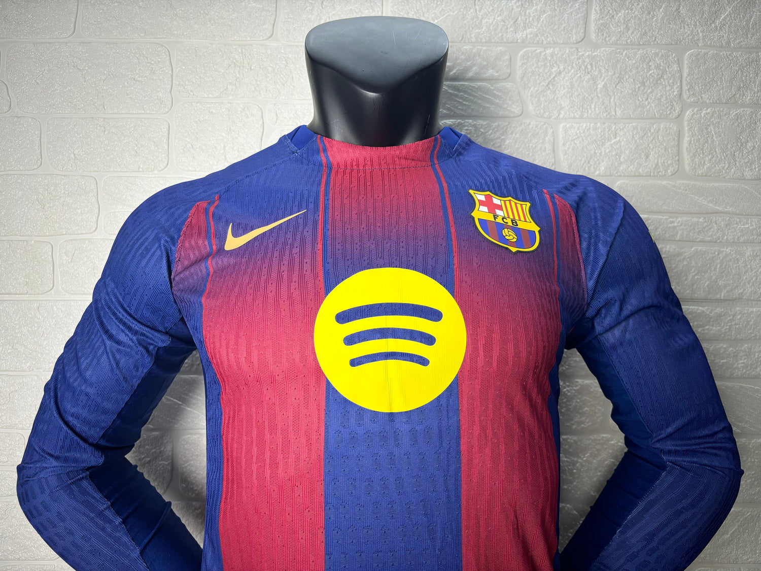 2025-26 FC Barcelona Home Long Sleeve Player Version Jersey