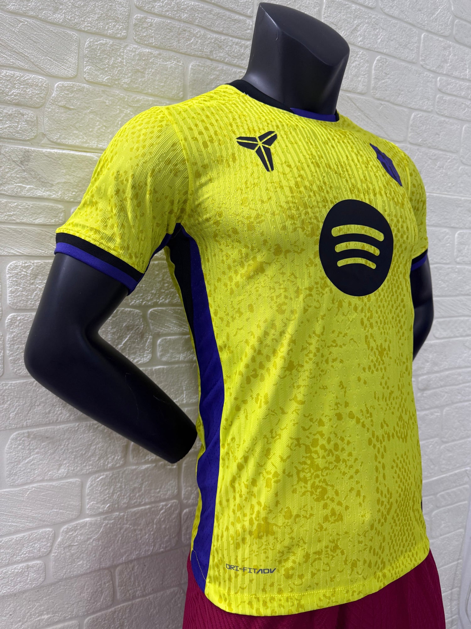 2025-26 FC Barcelona Yellow Player Version Jersey
