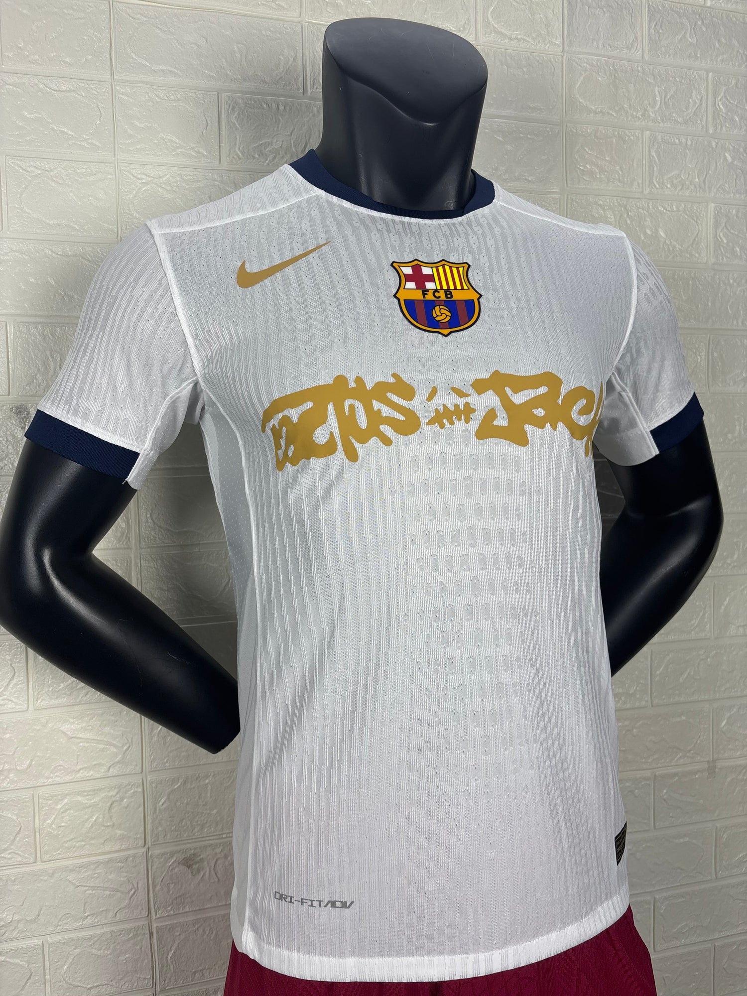 2025-26 FC Barcelona White Joint Edition Player Version Jersey