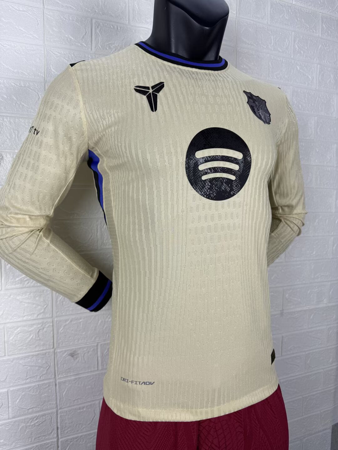 2025-26 FC Barcelona Away Long Sleeve Player Version Jersey