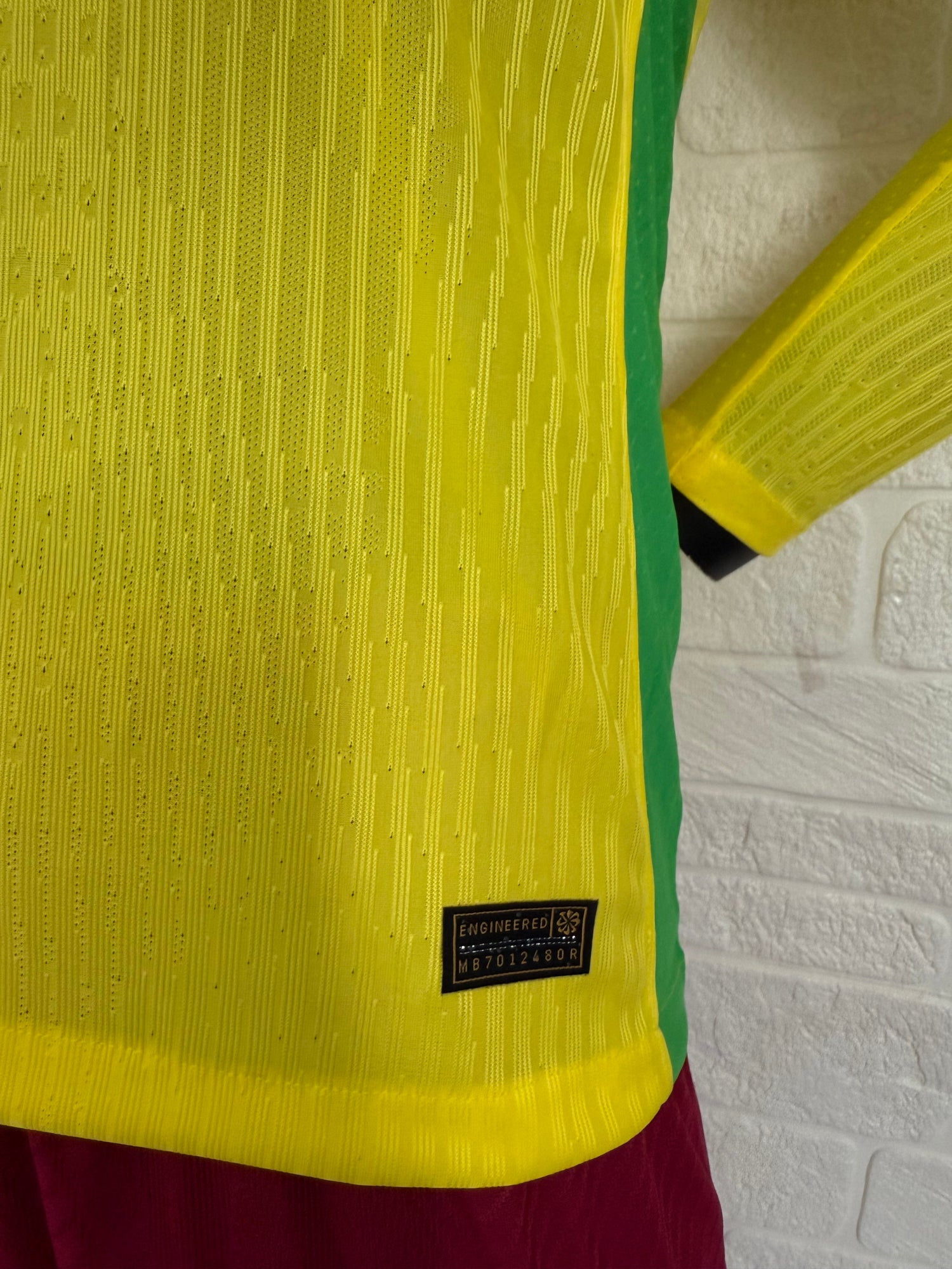 2025-26 Brazil Home Long Sleeve Player Version Jersey