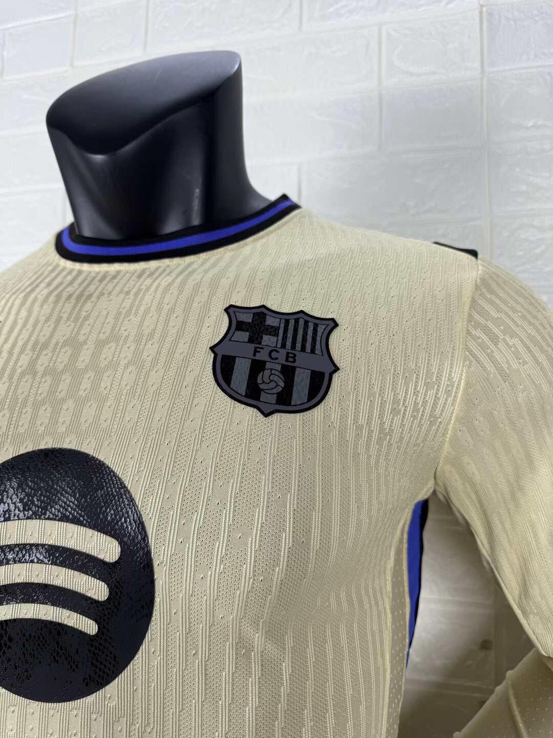 2025-26 FC Barcelona Away Long Sleeve Player Version Jersey