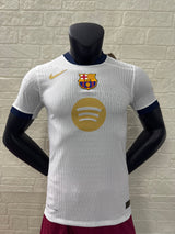 2025-26 Barcelona Home Player Version Shirt White Jersey